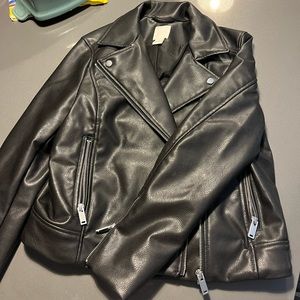H&M Faux Leather Jacket Women’s Size M